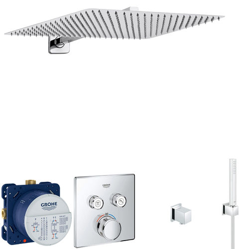 GROHE SmartControl Unterputz Duschsystem Grohtherm Thermostat Kopfbrause A36